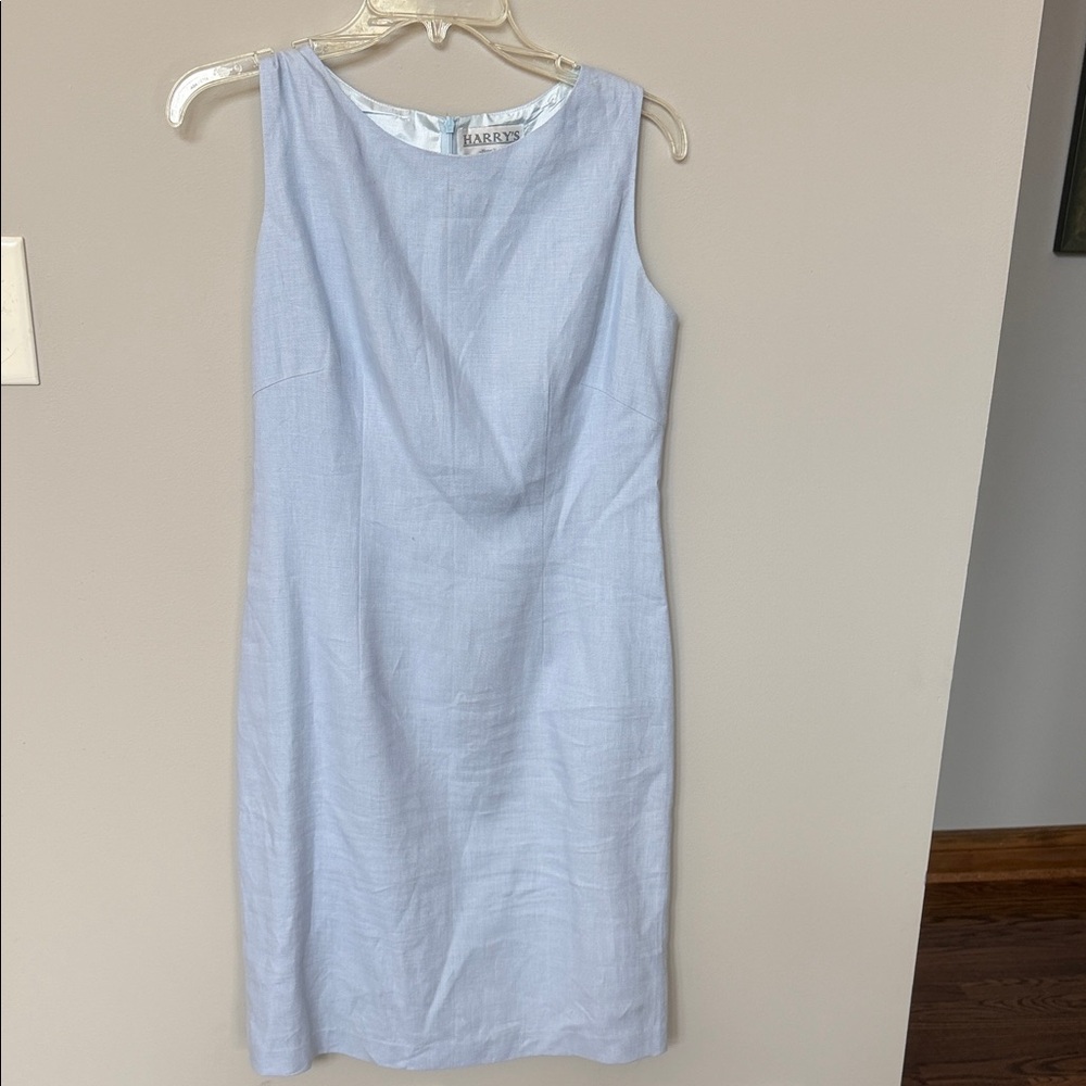 Harry’s New York Light Blue Midi linen Dress